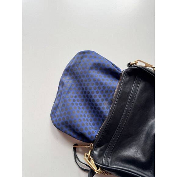 REBECCA MINKOFF Mini MAC Black Leather Gold Chain Crossbody Purse Bag - Picture 9 of 13